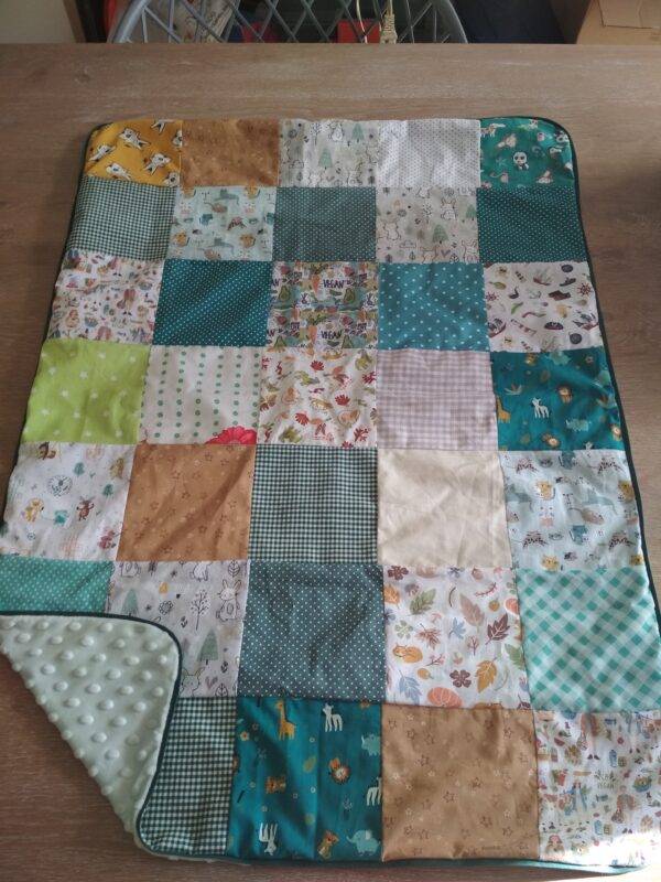 plaid "patchwork vert"